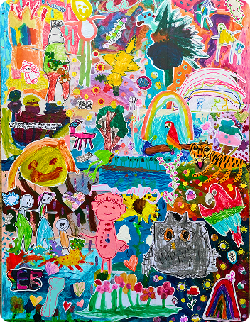 Collage artwork commissioned by Catherine