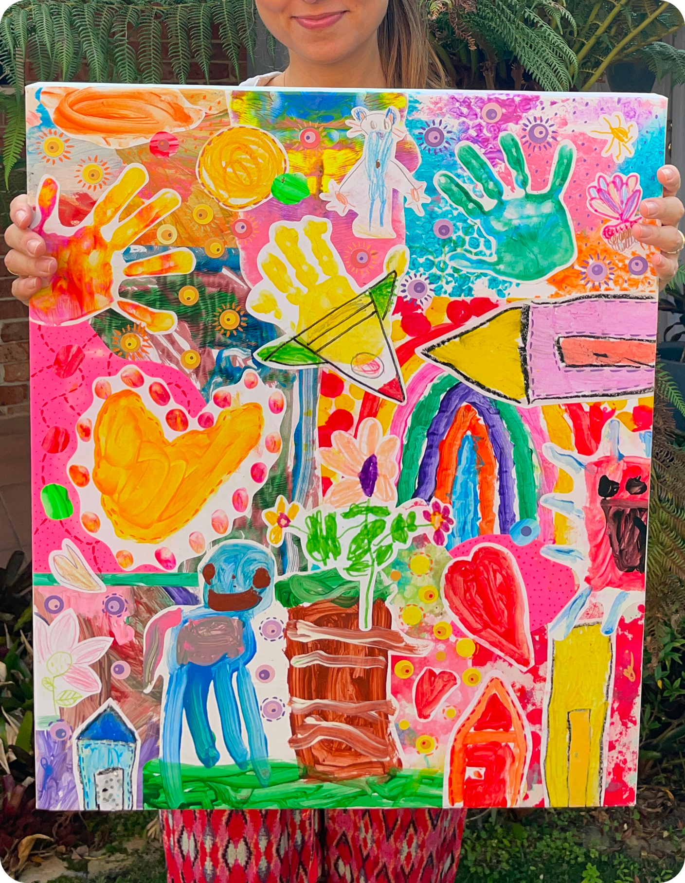 Collage artwork commissioned by Elizabeth