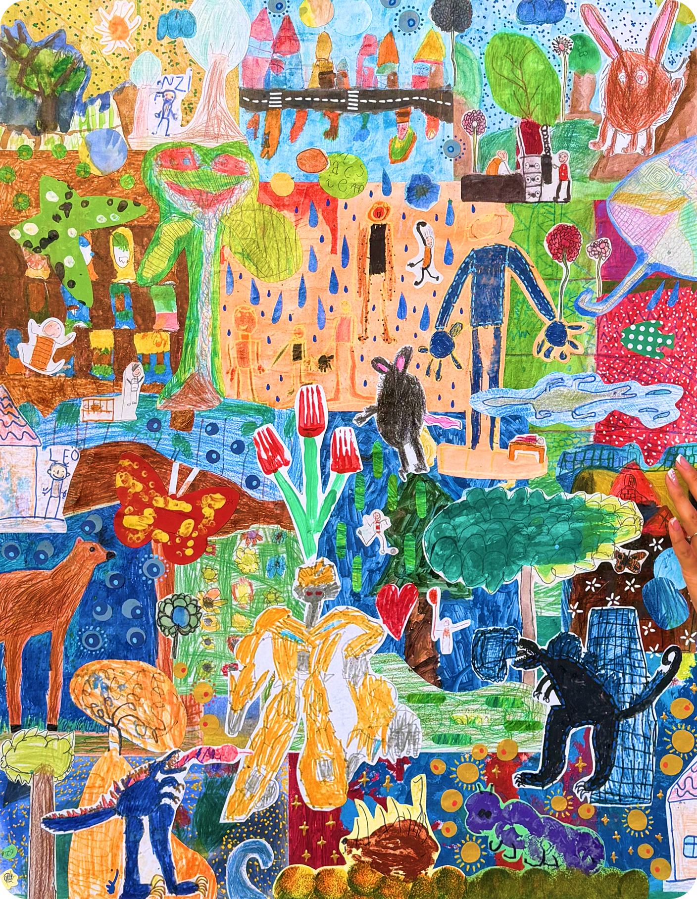 Collage artwork commissioned by Reka