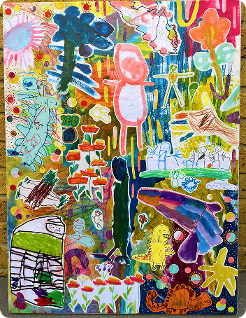 Collage artwork commissioned by Seb